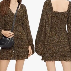 Ted Baker London Whatte Bodycon Ruched Dress size 4 (340.00 original price)